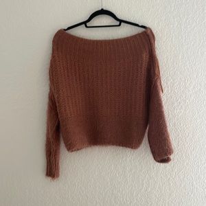Off the shoulder sweater